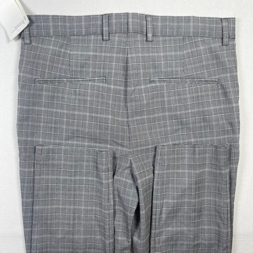 H&M Coupe Moulante Pants Mens 32R Gray Nailhead Pattern Slash Pockets Skinny Leg - Picture 15 of 15